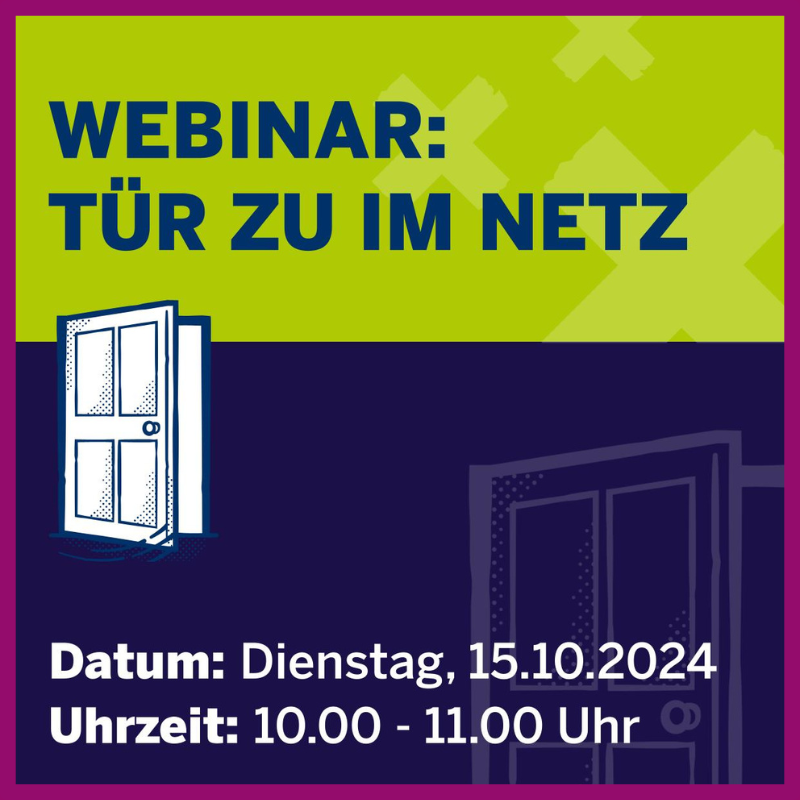 Webinar: Tür zu im Netz