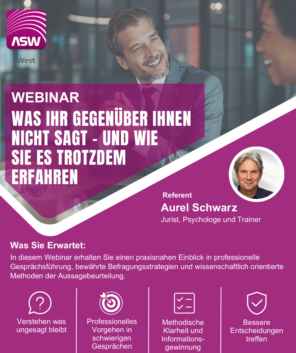 Webinar: Was Ihr Gegenüber Ihnen nicht sagt – und wie Sie es trotzdem erfahren
