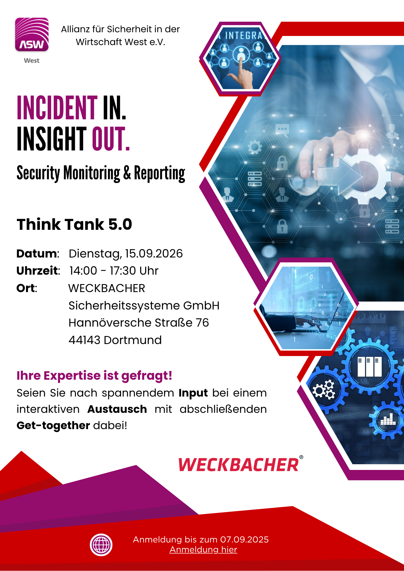 Think Tank 5.0:             „Incident In. Insight Out.“  am 15.09.2026
